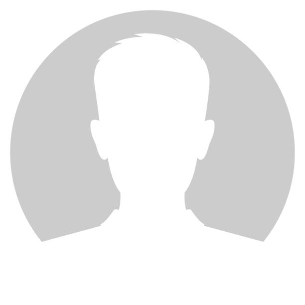 No_imageuser Abstract sign avatar men. Icon male profile. White symbol on gray circle background. Vector illustration